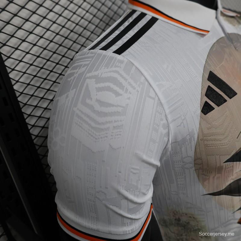 إصدار اللاعب 2025 قميص أبيض ياباني مع قميص دراغون بول غوكو جرافيك