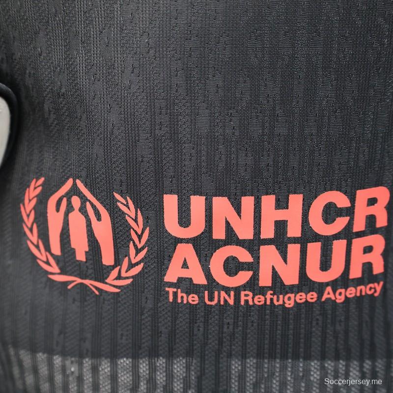 إصدار اللاعب 24/25 برشلونة × ترافيس سكوت قميص برشلونة × ترافيس سكوت خارجي أسود مع راعي أحمر