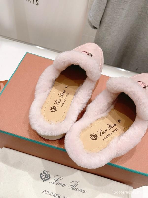 2024 Slippers LP Pink Suede Slippers
