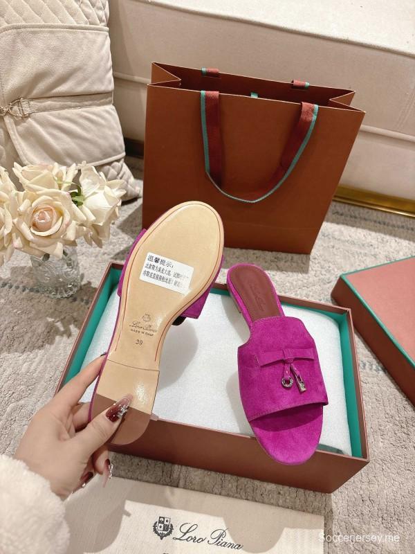 2025 Slippers Le Parmentier Pink Suede Slippers