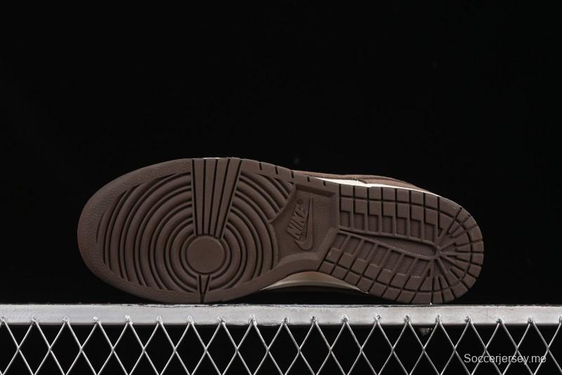 Nike SB Dunk Low White Mocha Low-Top Casual Skate Shoes - FQ8249-104