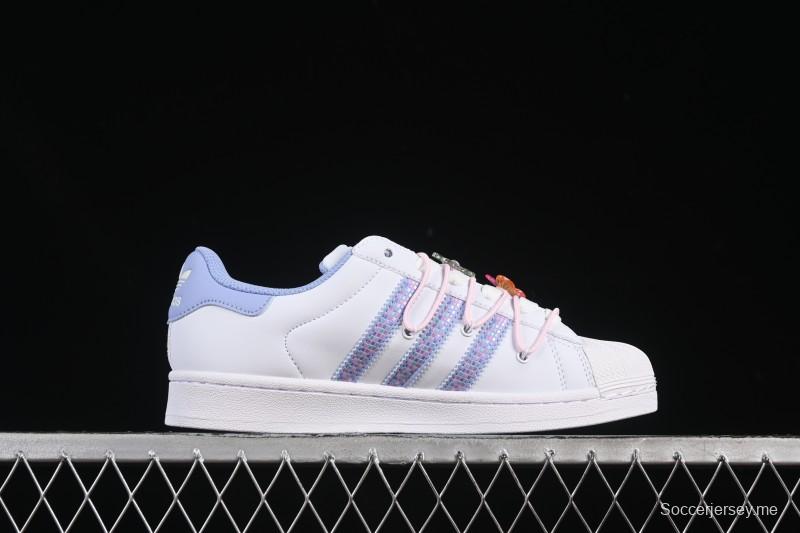 حذاء رياضي كاجوال سوبرستار II من أديداس بتصميم صدفي من الأمام - JR1332