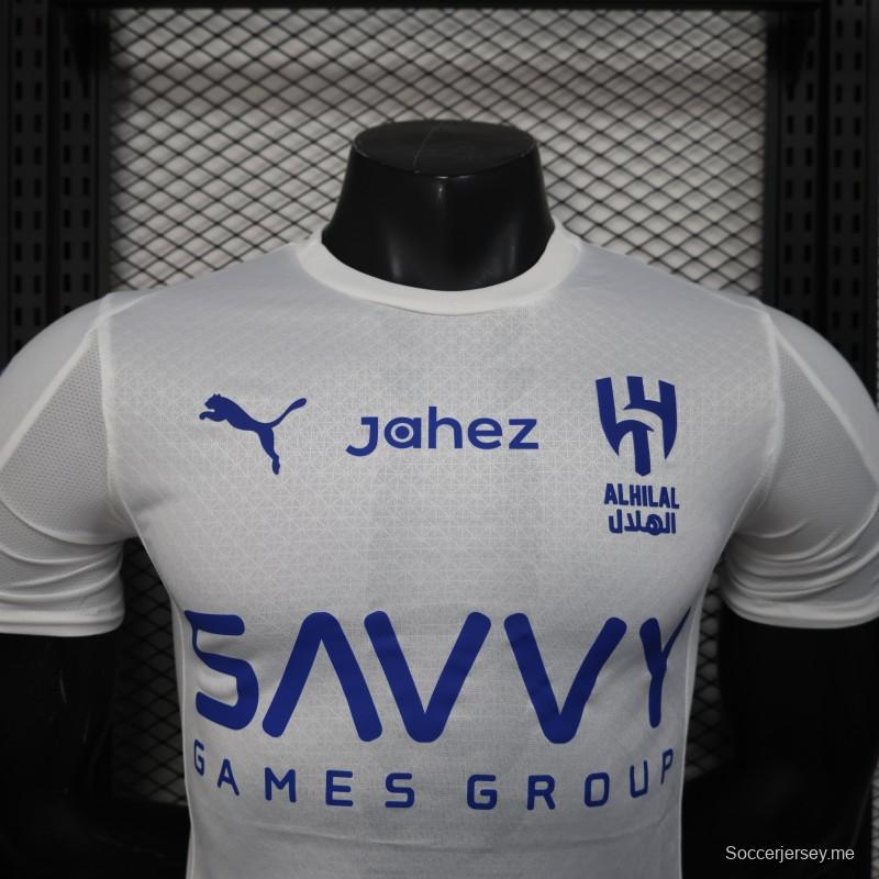 إصدار اللاعب 25/26 قميص الهلال الأبيض 25/26