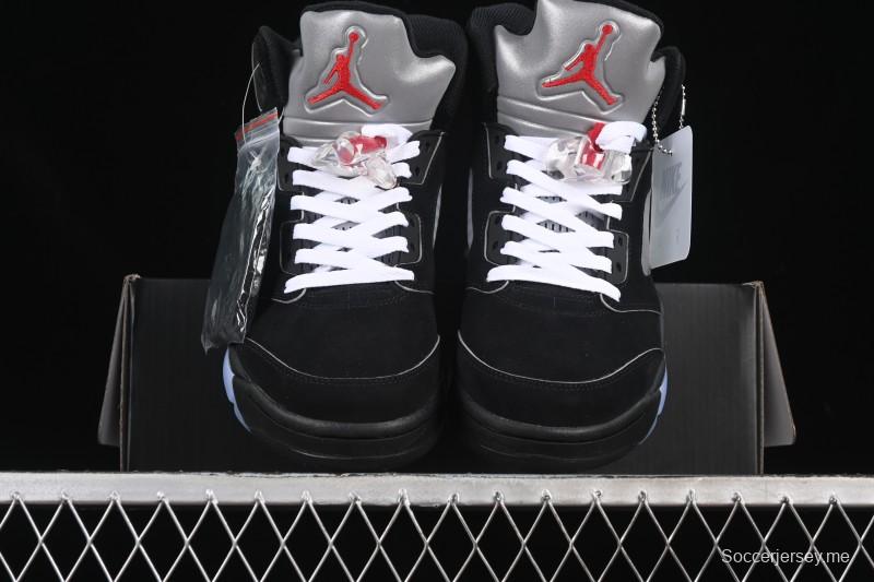 حذاء كرة السلة نايك اير جوردان 5 نايك اير جوردان 5 بلاك ميتاليك ريمايتاليد HF3975-001