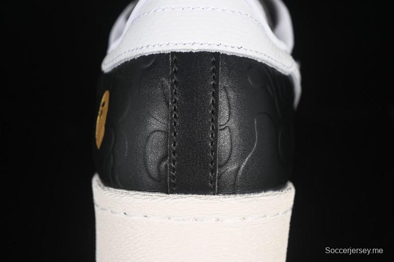 أديداس بابي سوبرستار سنيكرز كاجوال بتصميم صدفي من الأمام - JQ3666