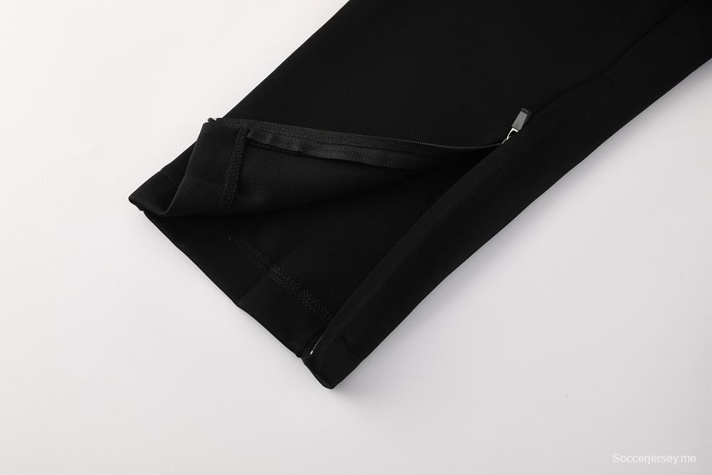 2025 سترة بسحاب كامل أحمر من نايك 2025 + بنطلون طويل