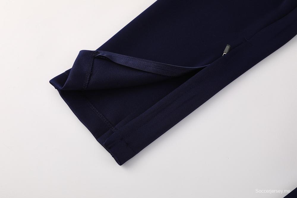 2025 سترة بسحاب كامل باللون الكحلي من نايك 2025 + بنطلون طويل