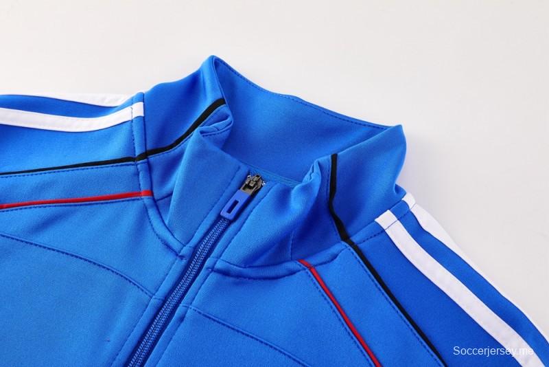 25/26 Manchester United Blue Full Zipper Jacket +Long Pants