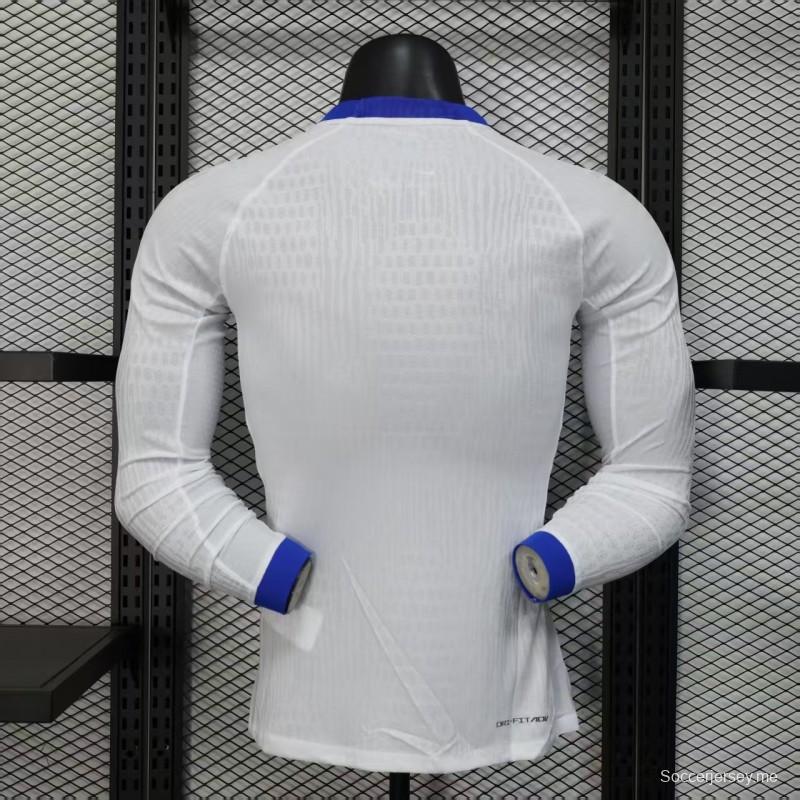 إصدار اللاعب 2025 قميص بأكمام طويلة الأكمام من إنجلترا 2025
