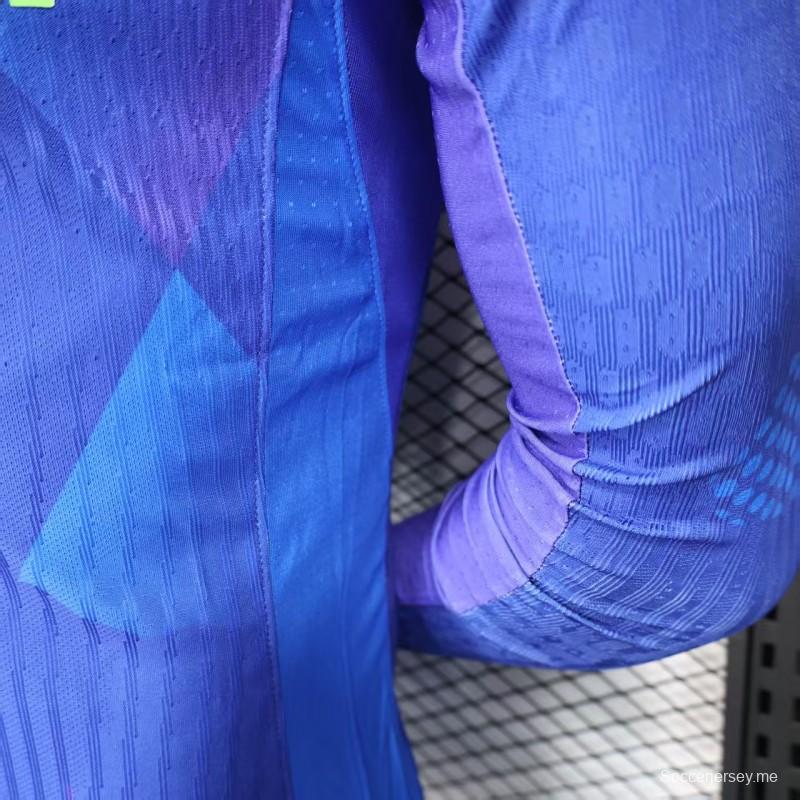 إصدار اللاعب 2025 قميص البرازيل بأكمام طويلة الأكمام خارجي 2025