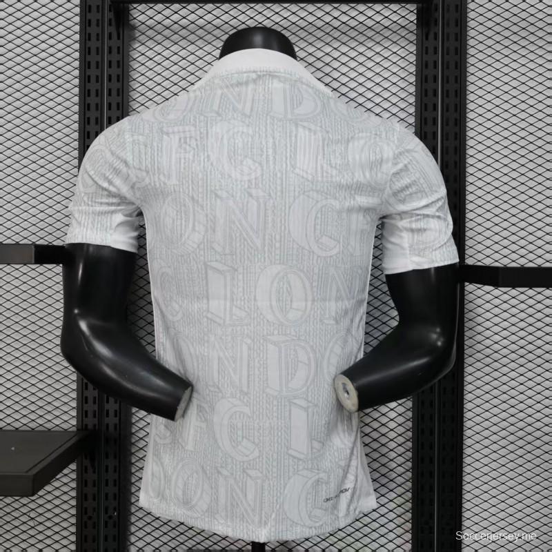 إصدار اللاعب 25/26 قميص تشيلسي الأبيض قبل المباراة 25/26 تشيلسي قبل المباراة