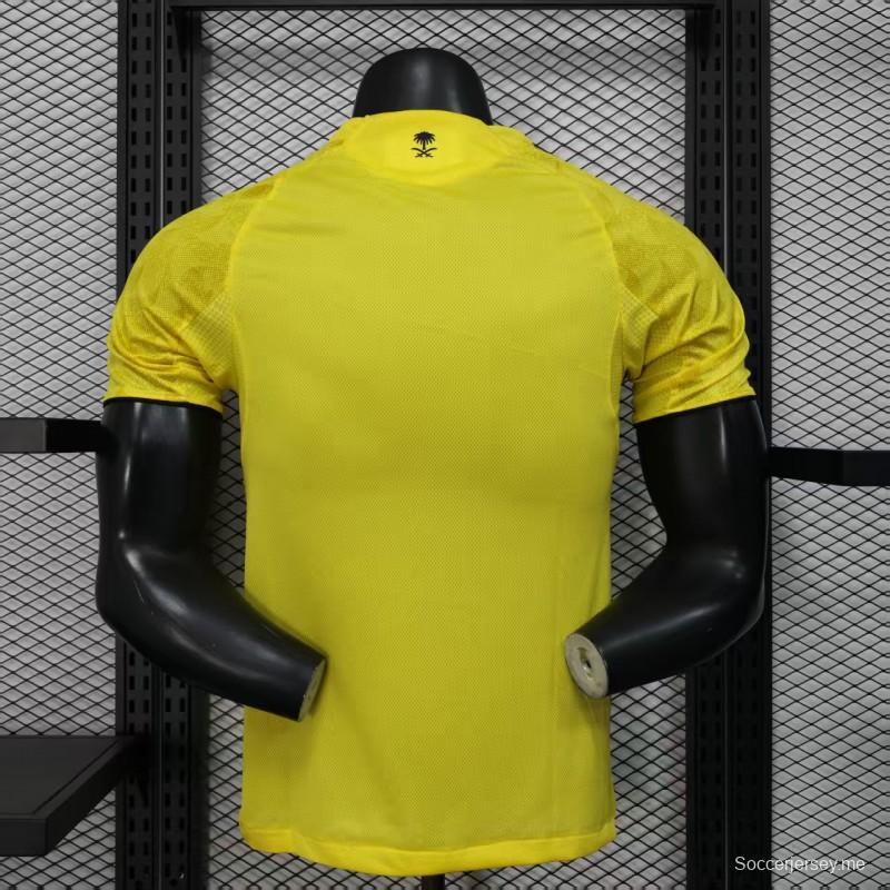 نسخة اللاعب 25/26 قميص النصر الأساسي 25/26