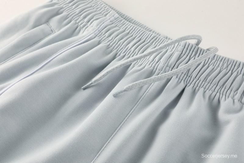 25/26 جاكيت هودي ريال مدريد بغطاء رأس كامل بسحاب + بنطلون طويل