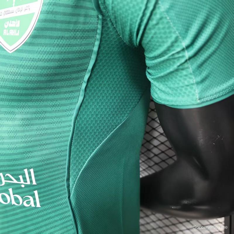 نسخة اللاعب 25/26 قميص الأهلي الأخضر خارج أرضه الأهلي 25/26
