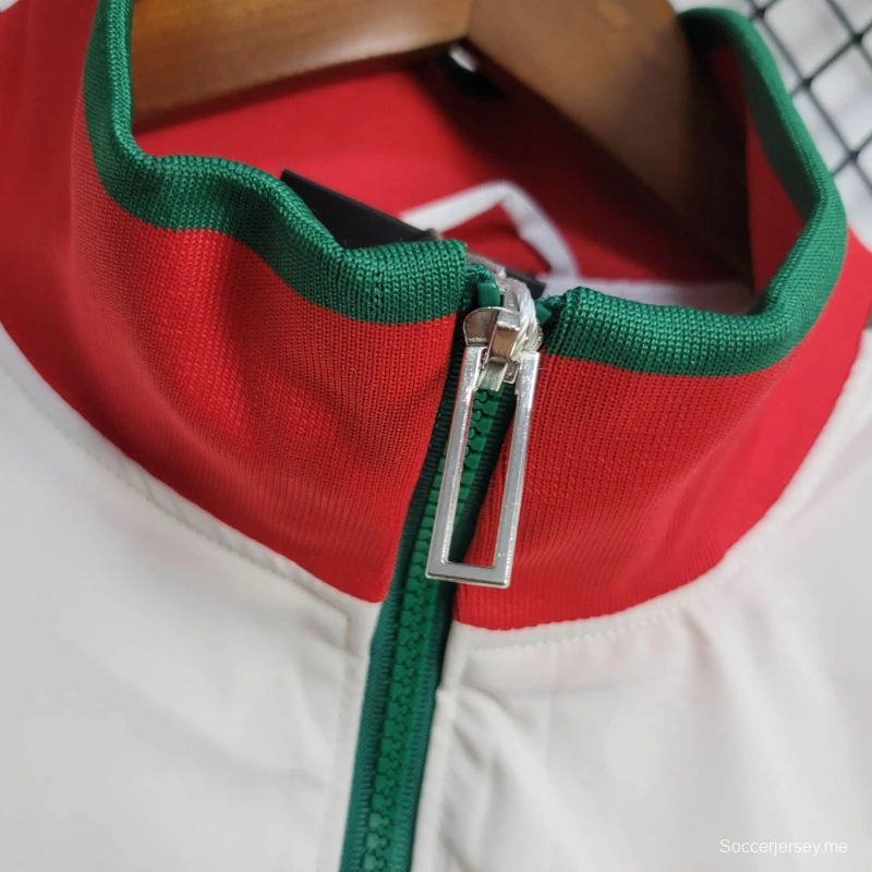 2025 جاكيت برتقالي 2025 سترة واقية من الرياح أبيض