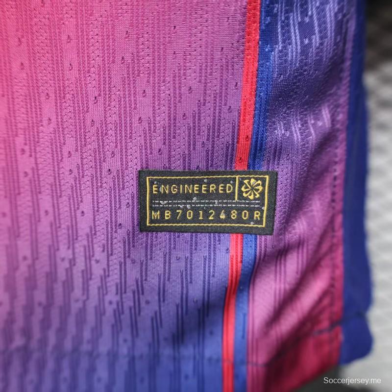 إصدار اللاعب 25/26 قميص برشلونة الأساسي بدون راعي