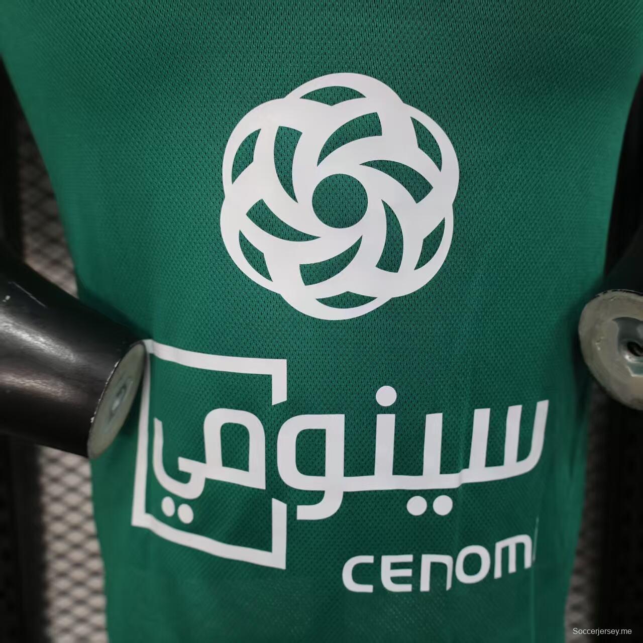 نسخة اللاعب 25/26 قميص الأهلي الأخضر خارج أرضه الأهلي 25/26