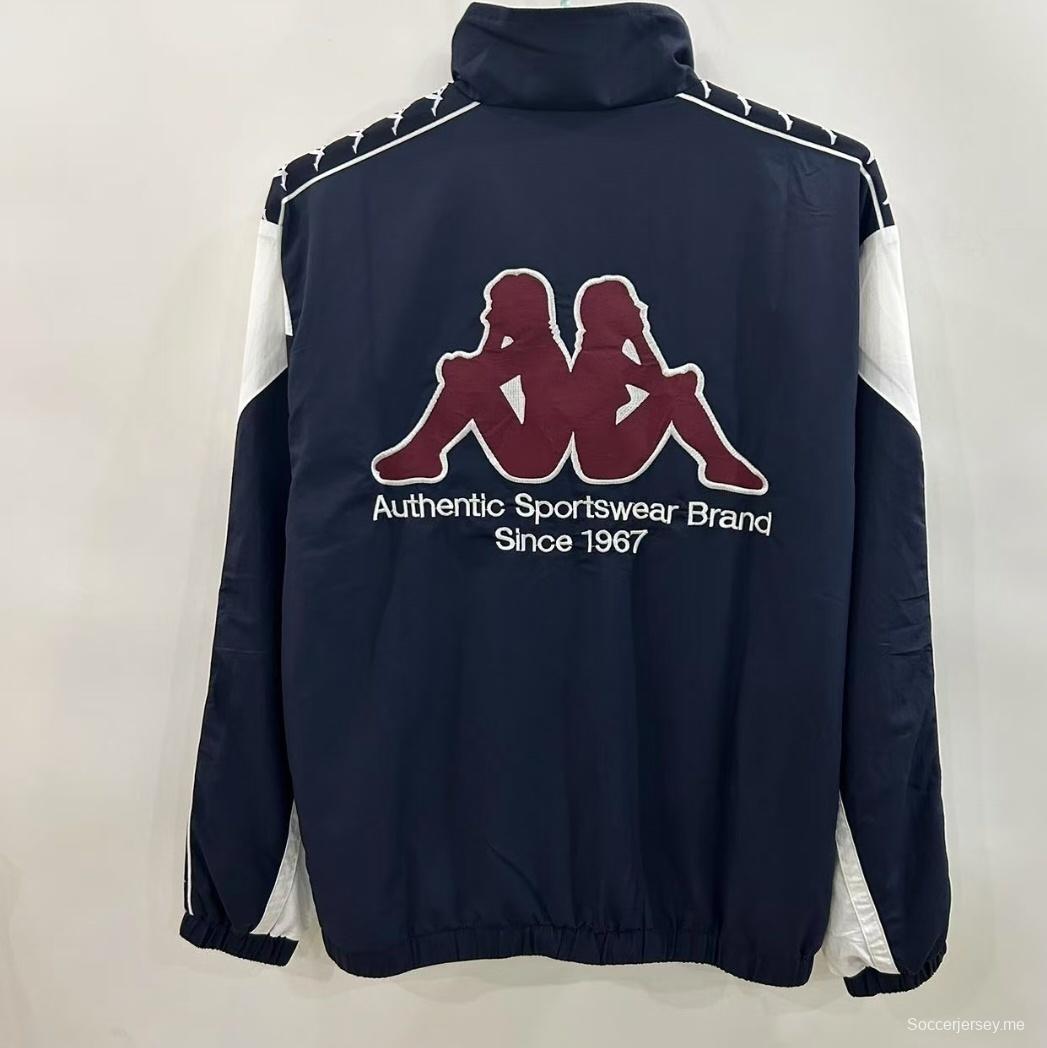 25/26 أرسنال 1967 طراز 1967 سترة واقية من الرياح أسود/أبيض