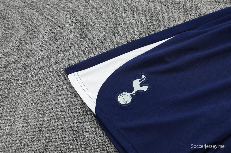 25/26 Tottenham Hotspur Royal Blue with XS Short Sleeve+Soccer Shorts