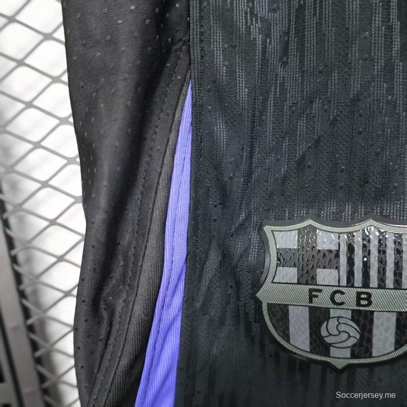 نسخة اللاعب 25/26 شورت برشلونة أسود قصير 25/26