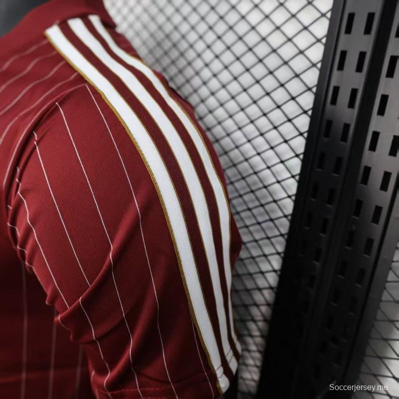 إصدار اللاعب 25/26 قميص أرسنال النبيذ النبيذ غير الرسمي