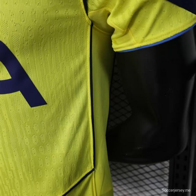 نسخة اللاعب 25/26 قميص توتنهام هوتسبير الأصفر الثالث لتوتنهام هوتسبير
