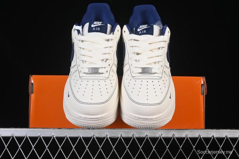 حذاء نايك اير فورس 1 '07 منخفض بطبعة LV Collaboration LV Collaboration أزرق فاتح سووش سنيكرز كاجوال - MZ9588-817