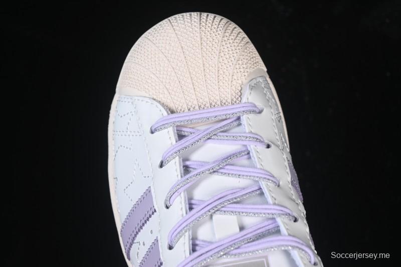 أديداس أوريجينالز سوبرستار II سنيكرز كاجوال بتصميم صدفي من الأمام - JR6984