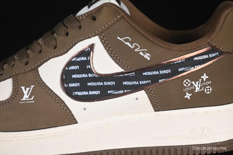 حذاء نايك اير فورس 1 '07 منخفض من نايك اير فورس 1 '07 LV Collaboration Military Force 1 '07 LV Collaboration حذاء رياضي كاجوال أخضر فضي أسود - DK0188-086