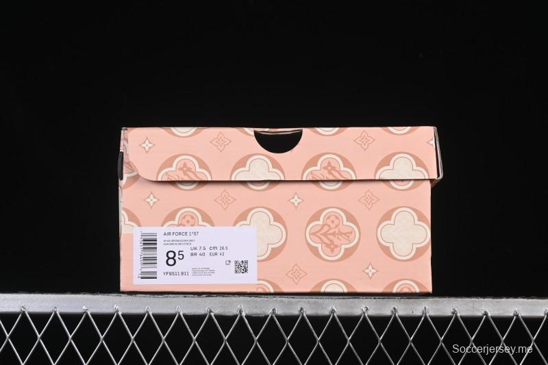 حذاء نايك اير فورس 1 '07 منخفض من نايك اير فورس 1 '07 LV Collaboration حذاء رياضي كاجوال أزرق أبيض - YF9511-811