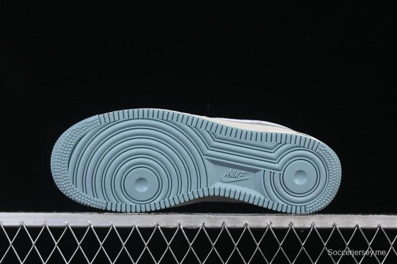 حذاء نايك اير فورس 1'07 منخفض من نايك بالتعاون مع غوتشي حذاء رياضي كاجوال أزرق رمادي - YF9511-800