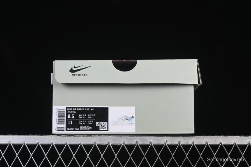 حذاء رياضي نايك اير فورس 1'07 منخفض مرسوم باليد باللون الأزرق الكهربائي الكاجوال - FB8917-300