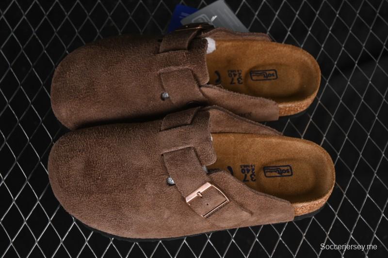 سلسلة صنادل بيركنستوك ذات اللون البني الناعم - G.D4