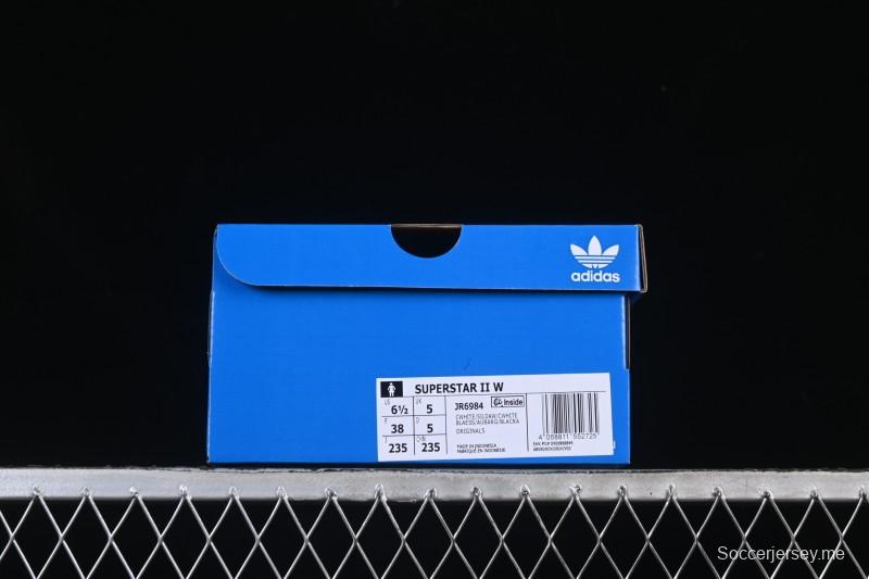 أديداس أوريجينالز سوبرستار II سنيكرز كاجوال بتصميم صدفي من الأمام - JR6984