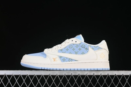 حذاء نايك ترافيس سكوت x Fragment Design x Air Jordan 1 Low OG SP AJ1 AJ1 سنيكرز كاجوال منخفض علوي - ZH2598-163