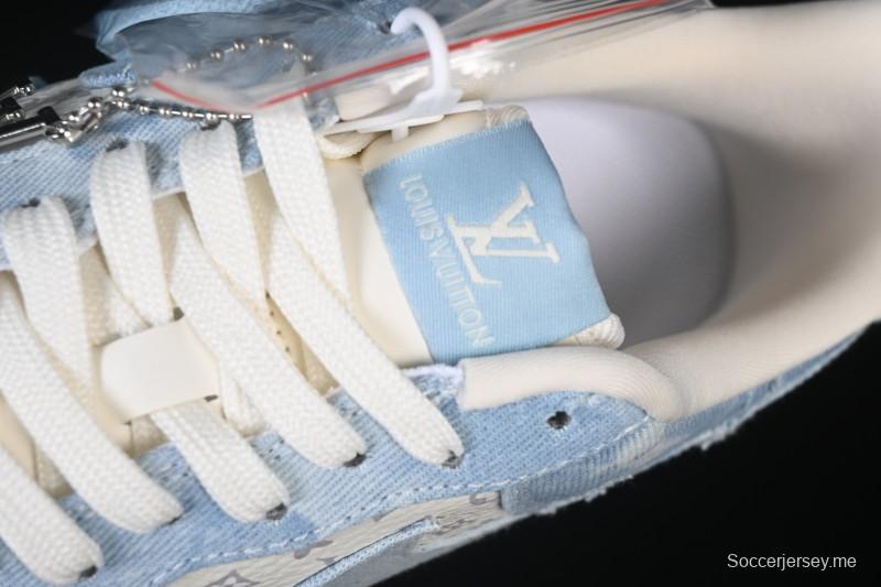 حذاء نايك اير فورس 1 '07 منخفض ليفيز ليفيز أبيض أزرق فاتح كاجوال - YF9511-814