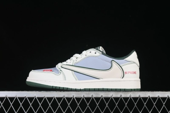 Nike Travis Scott x Fragment Design x Air Jordan 1 Low OG SP AJ1 Low Top Casual Sneakers - JW1188-149