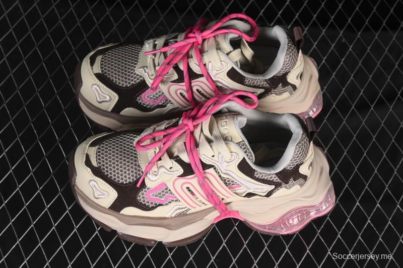 حذاء أديداس GG-CC GG-CC ستار نفس النمط بأربطة بأربطة مجوفة بنعل كريستالي مكتنزة - G25X3232B