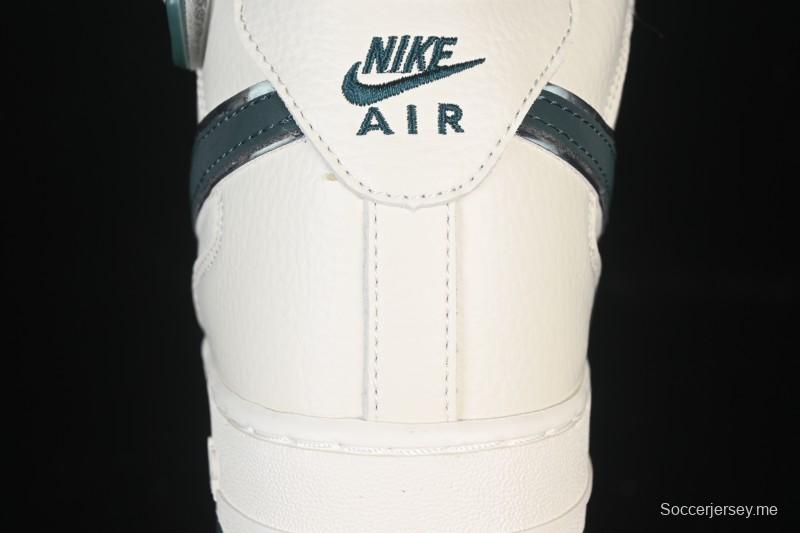 حذاء نايك اير فورس 1'07 متوسط كاجوال بتصميم عاكس ووسادة هوائية كاملة الطول - XL0236-235