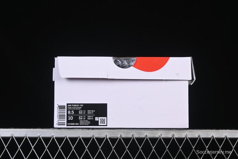 حذاء نايك اير فورس 1 '07 منخفض من نايك اير فورس 1 '07 LV Collaboration كلاسيكي كلاسيكي أبيض بني كاجوال - CZ3986-004