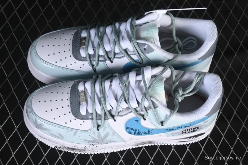 حذاء نايك اير فورس 1'07 المنخفض من نايك اير فورس 1'07 رمادي تيون ايرا رسمت عليه رسومات يدوية - LJ8822-202