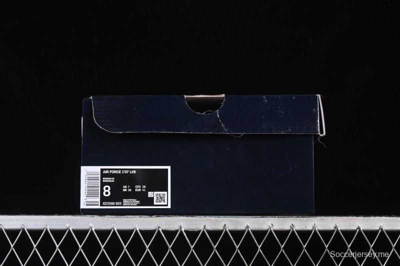 حذاء نايك اير فورس 1 '07 منخفض من نايك بالتعاون مع ديور حذاء رياضي كاجوال أزرق رمادي خطاف أبيض - XD2588-603