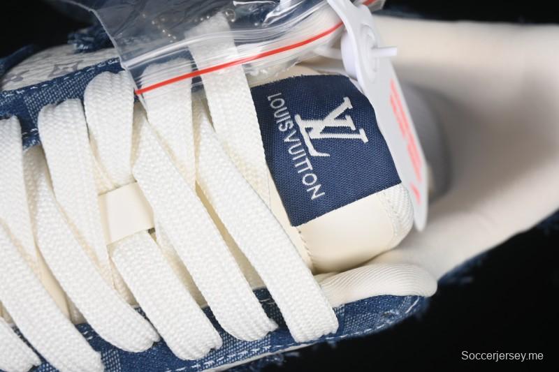 حذاء رياضي نايك اير فورس 1 '07 منخفض كاجوال باللون الأزرق الداكن الأبيض - YF9511-816