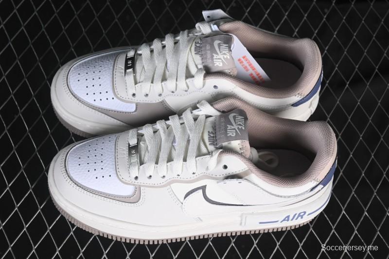 حذاء رياضي نايك اير فورس 1 شادو بلاتفورم خفيف الوزن ومنصة منخفضة الكاجوال - IO7594-101