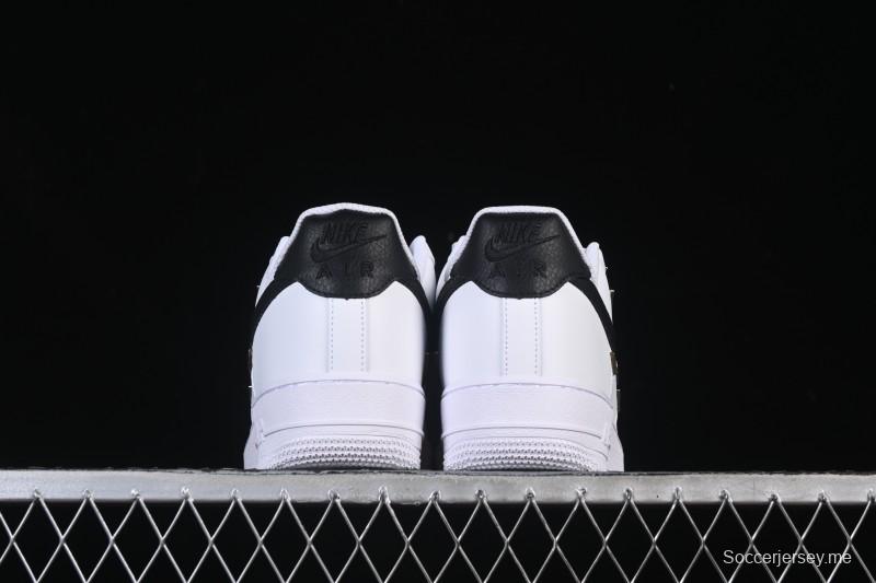 حذاء نايك اير فورس 1'07 منخفض بأربعة خطافات أسود أبيض كاجوال أبيض - ZH0316-113