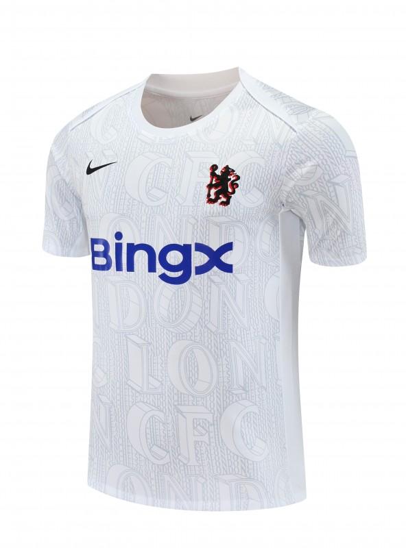 25/26 تشيلسي قميص أبيض قصير الأكمام أبيض + شورت قصير الأكمام