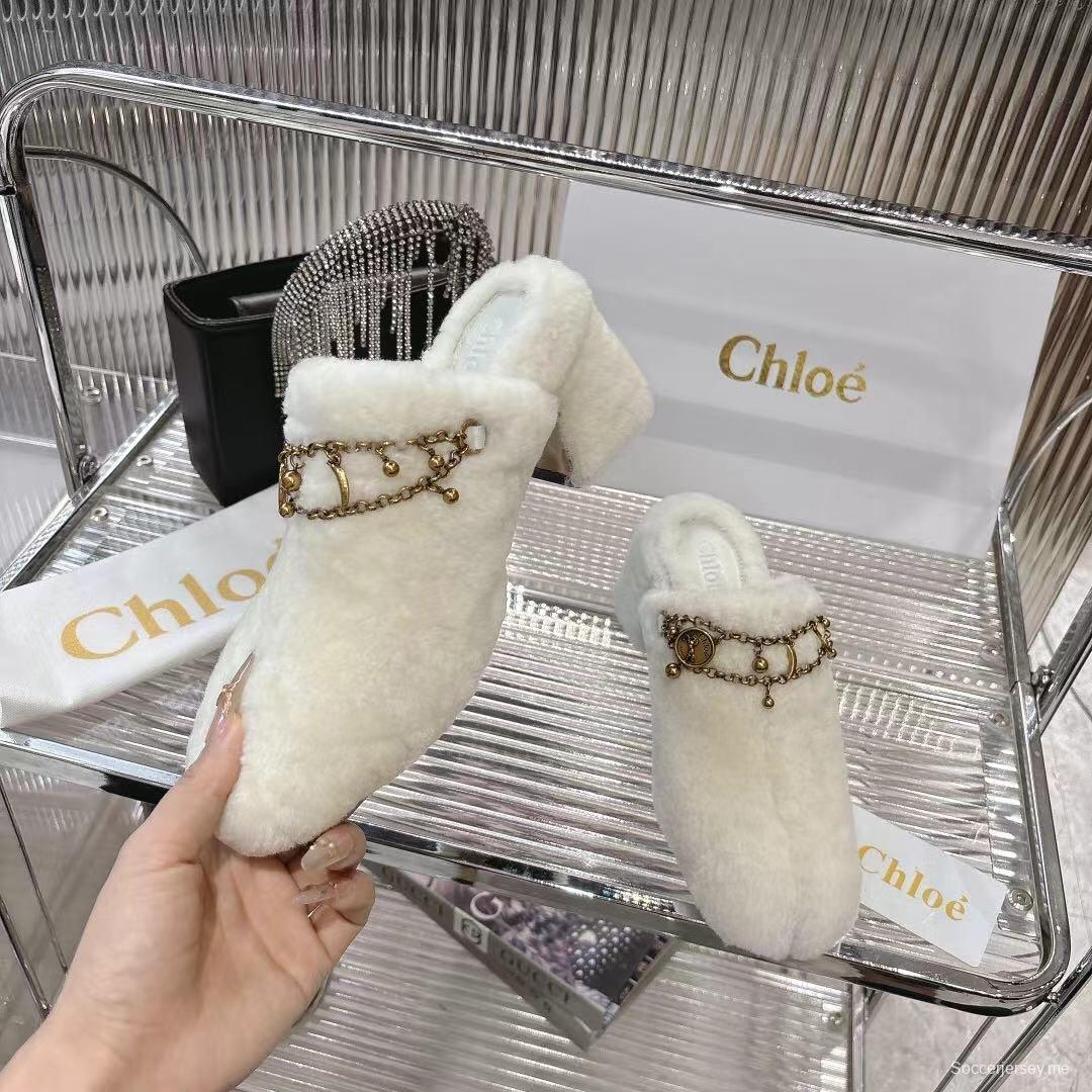 Chloe 2025/SS Real Fur Slippers - LY00320