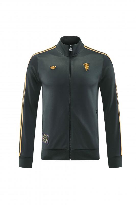 25/26 مانشستر يونايتد 08 رمادي غامق بنصف سحاب 25/26 مانشستر يونايتد + بنطال طويل S-2XL