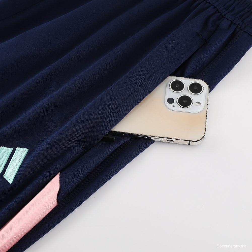 23/24 أجاكس أبيض S-2XL سترة نصف سحاب + بنطلون طويل + بنطلون طويل