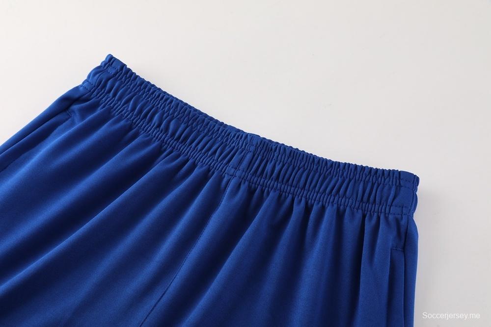 2025 هولندا جاكيت أزرق نصف سحاب أزرق + سروال طويل